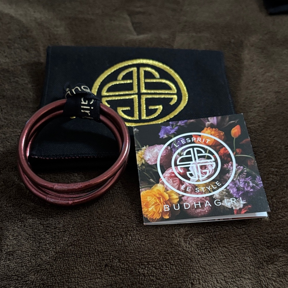 BUDHAGIRL set of 3 Merlot color New